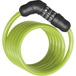 ABUS Spiral Cerradura De Cable Star 4508C/150 - Cerradura De Combinación, Verde