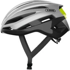 Casco Abus Stormchaser Gleam Silver